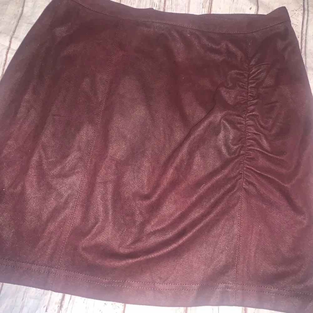 Free People, Rumi purple ruched mini skirt Xs/S